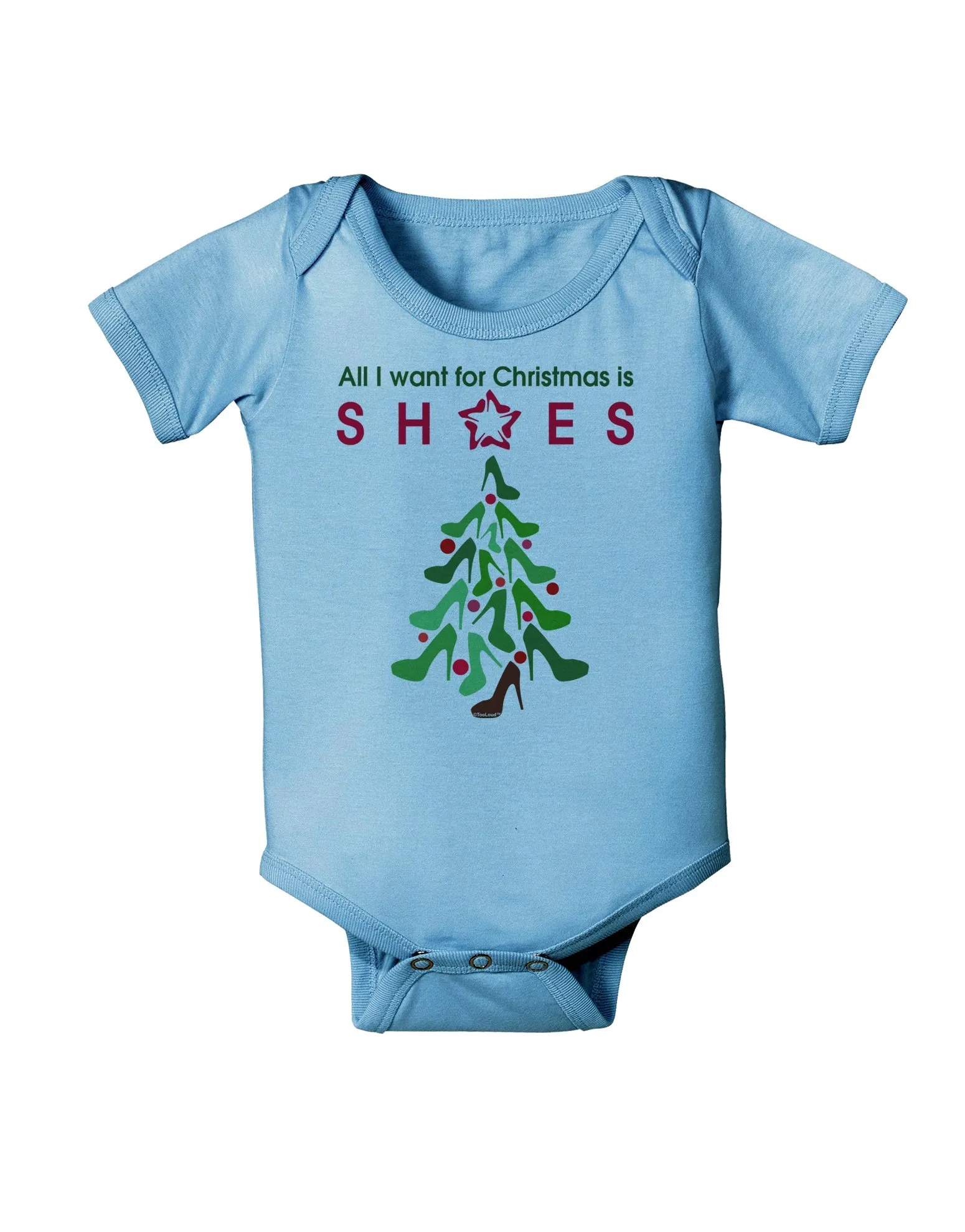 All I want for Christmas is Shoes Baby Romper Bodysuit