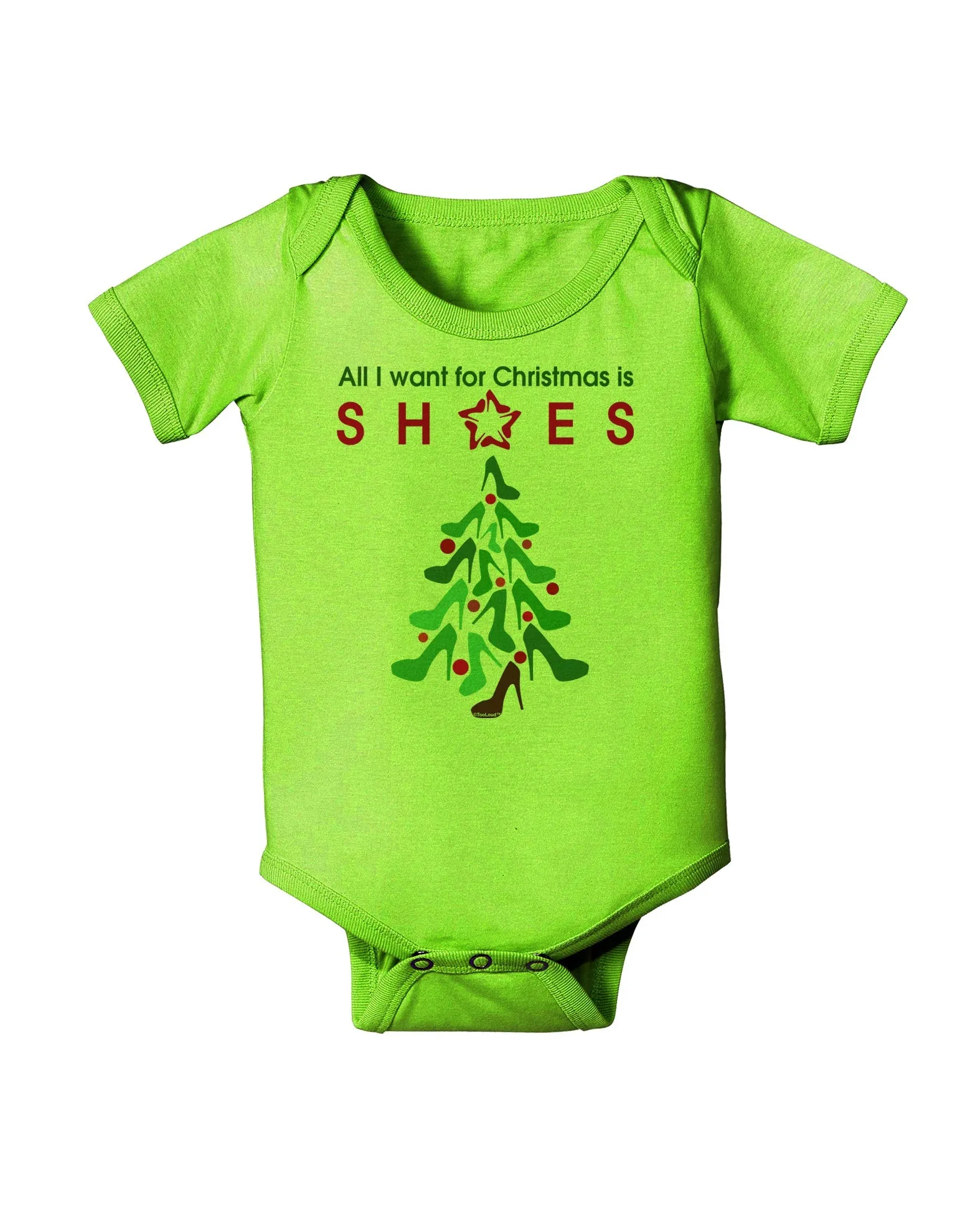 All I want for Christmas is Shoes Baby Romper Bodysuit