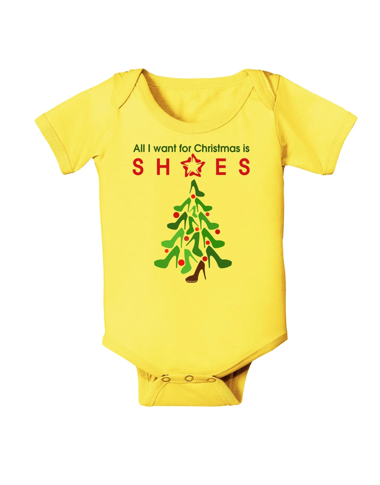 All I want for Christmas is Shoes Baby Romper Bodysuit