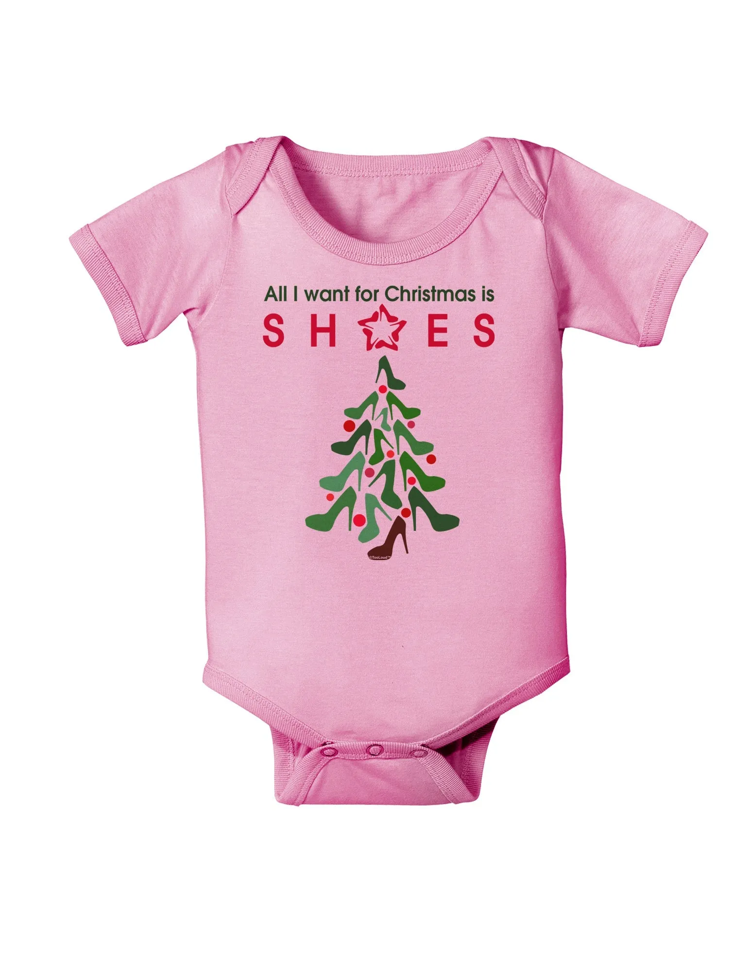 All I want for Christmas is Shoes Baby Romper Bodysuit
