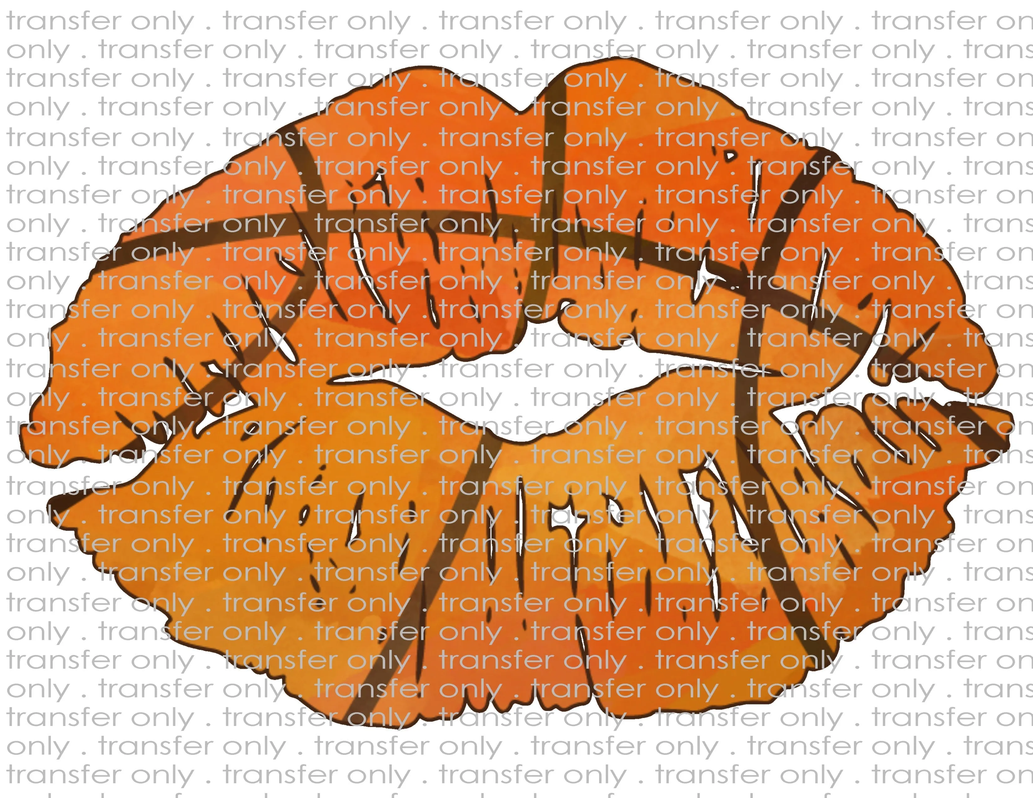 Basketball Kiss - Waterslide, Sublimation Transfers