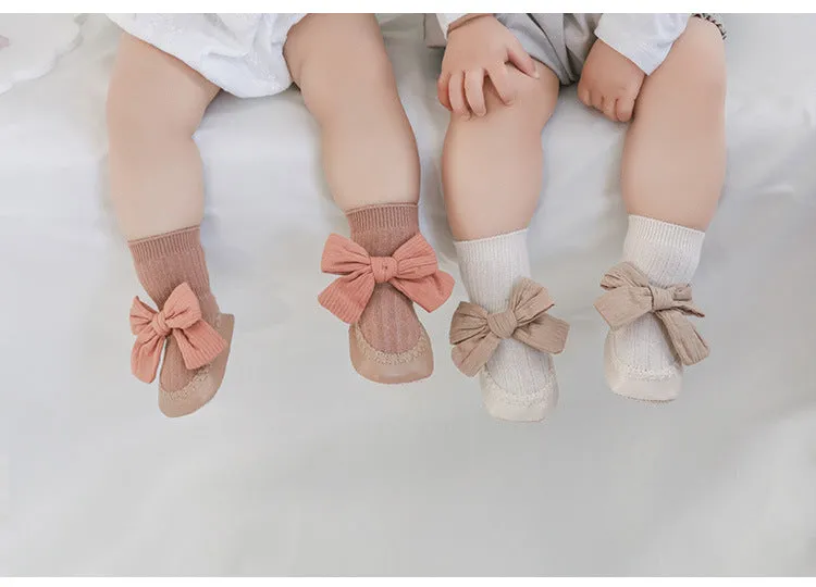 Bowknot Princess First Walker Sock Shoes