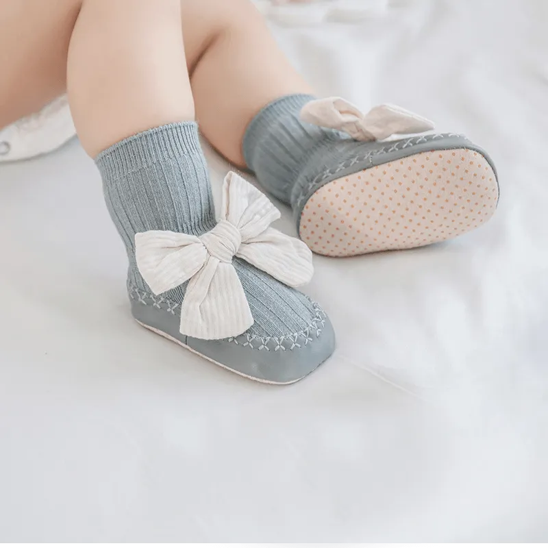 Bowknot Princess First Walker Sock Shoes