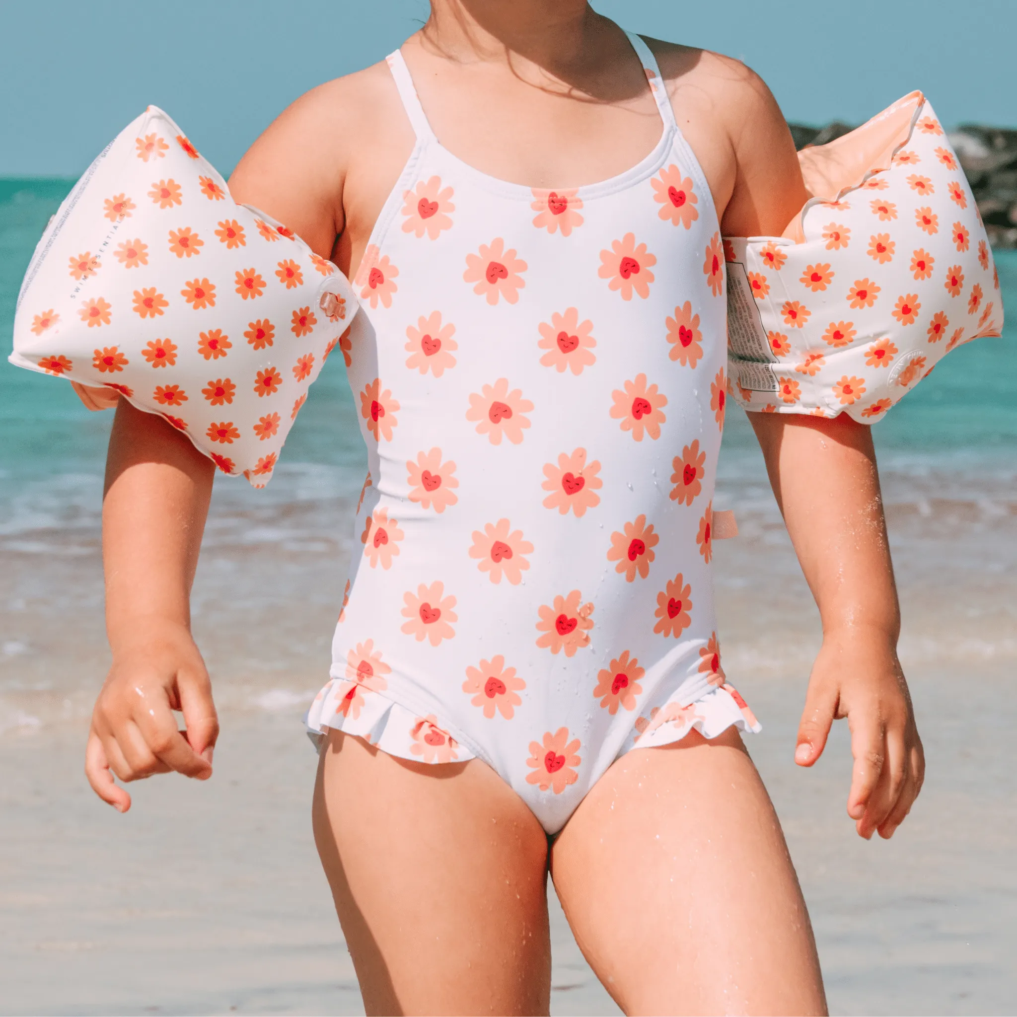 Floral Love | Multicolored Girls Swimsuits