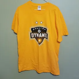 HOUSTON DYNAMO SOCCER T SHIRT SIZE LARGE ADULT