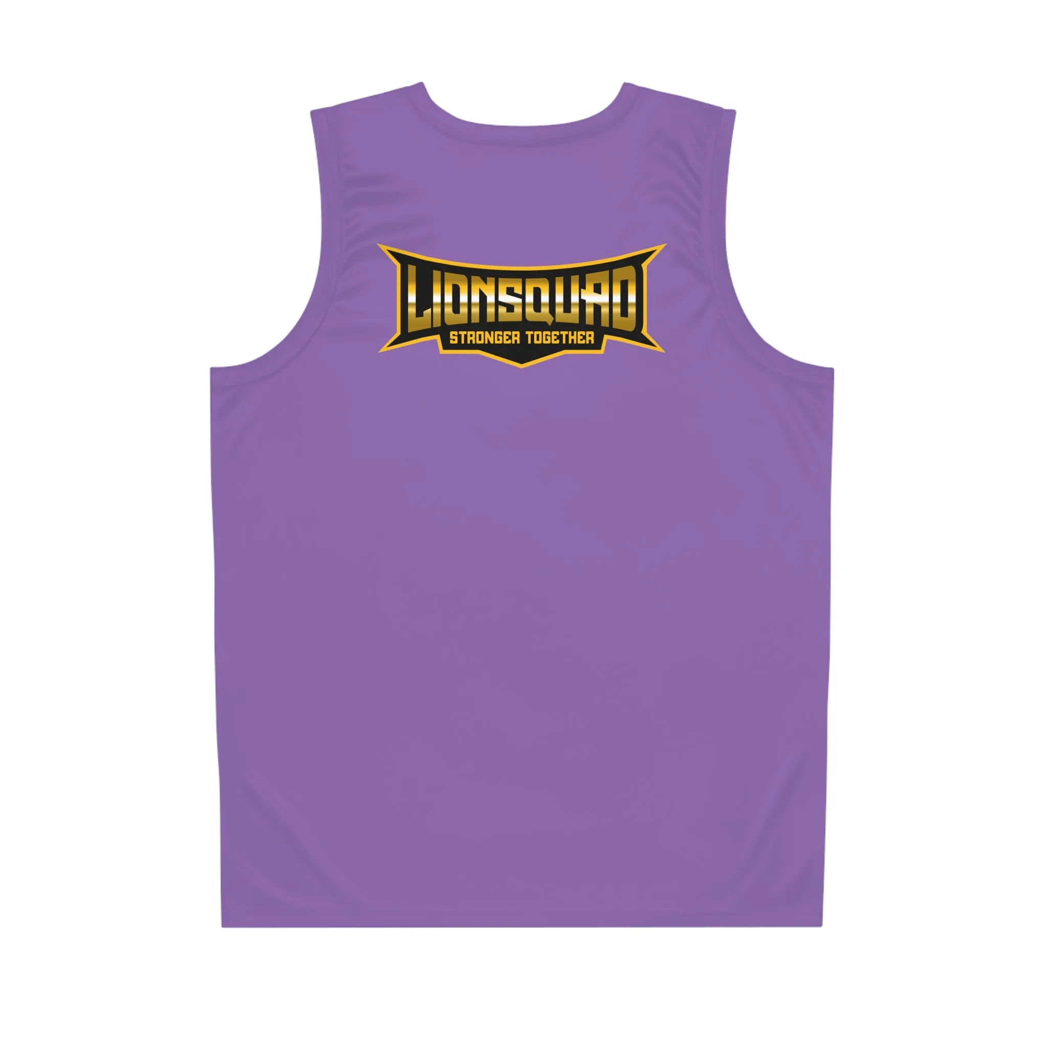 Light Purple "Sun Gold Lion" Basketball Jersey (AOP)
