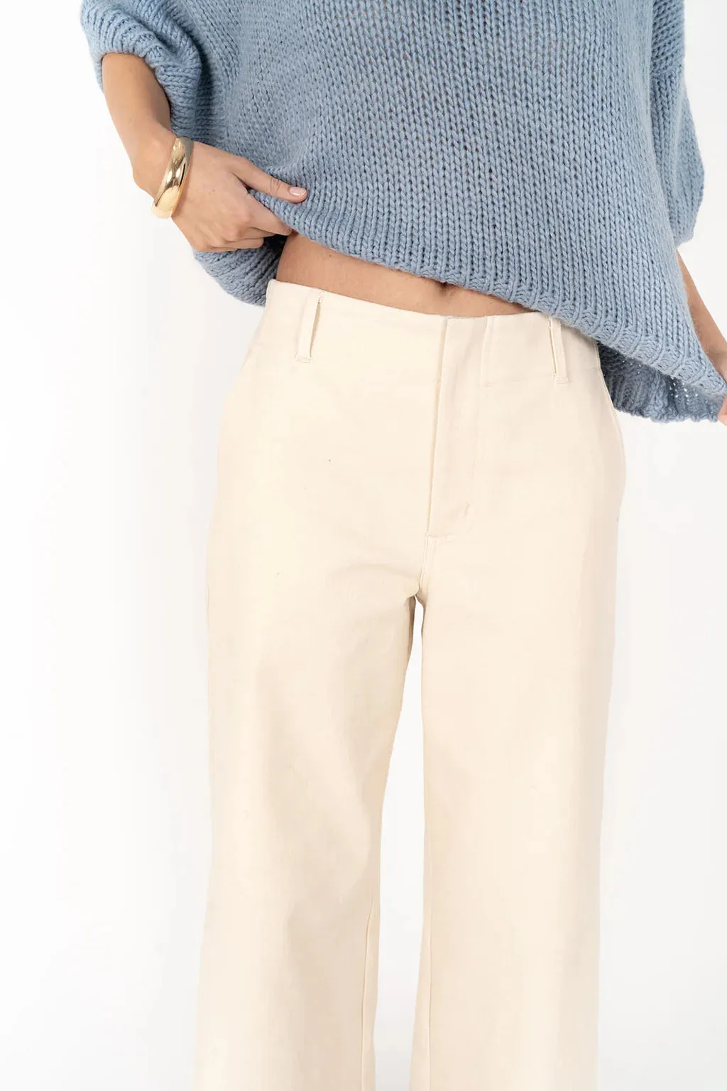 Margo Drill Pant - Sand
