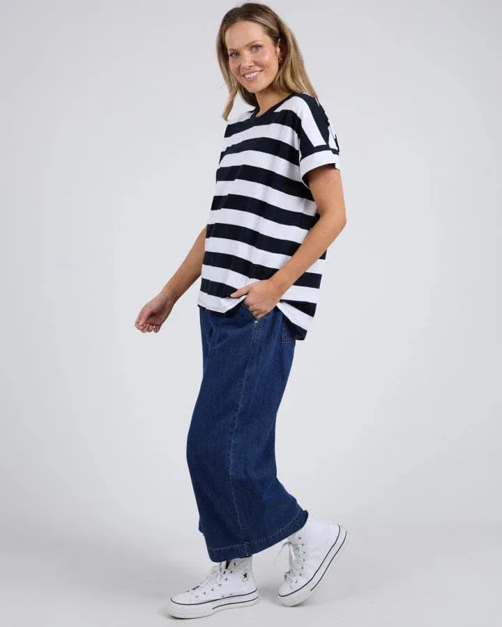 Mckinley Tee - Navy / White Stripe