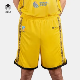 MILLS KBS HOME BASKETBALL SHORT PLAYER ISSUE YELLOW 27014KBS
