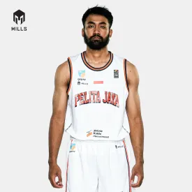 MILLS PELITA JAYA AWAY BASKETBALL JERSEY WHITE 26025PJ