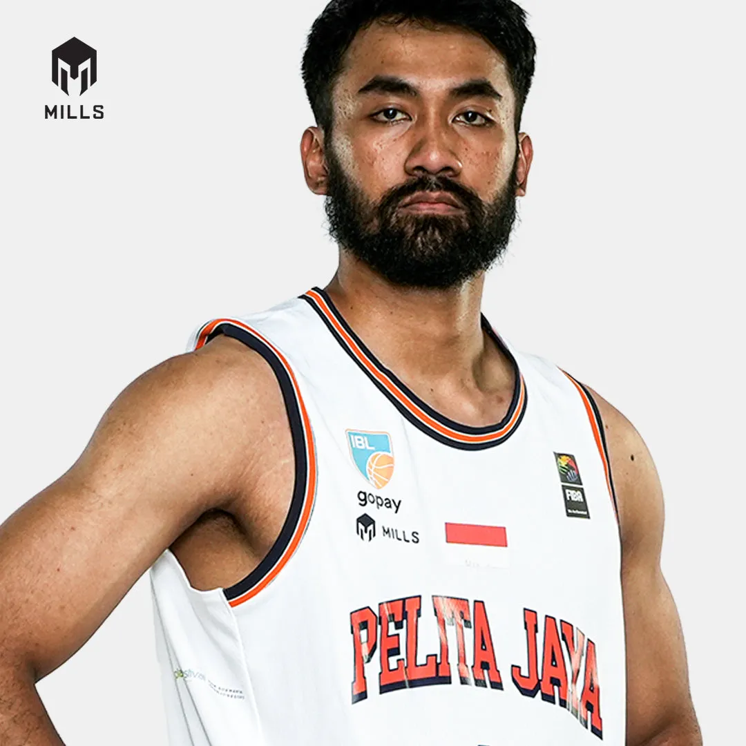 MILLS PELITA JAYA AWAY BASKETBALL JERSEY WHITE 26025PJ