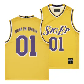 SigEp Gold & Purple Basketball Jersey