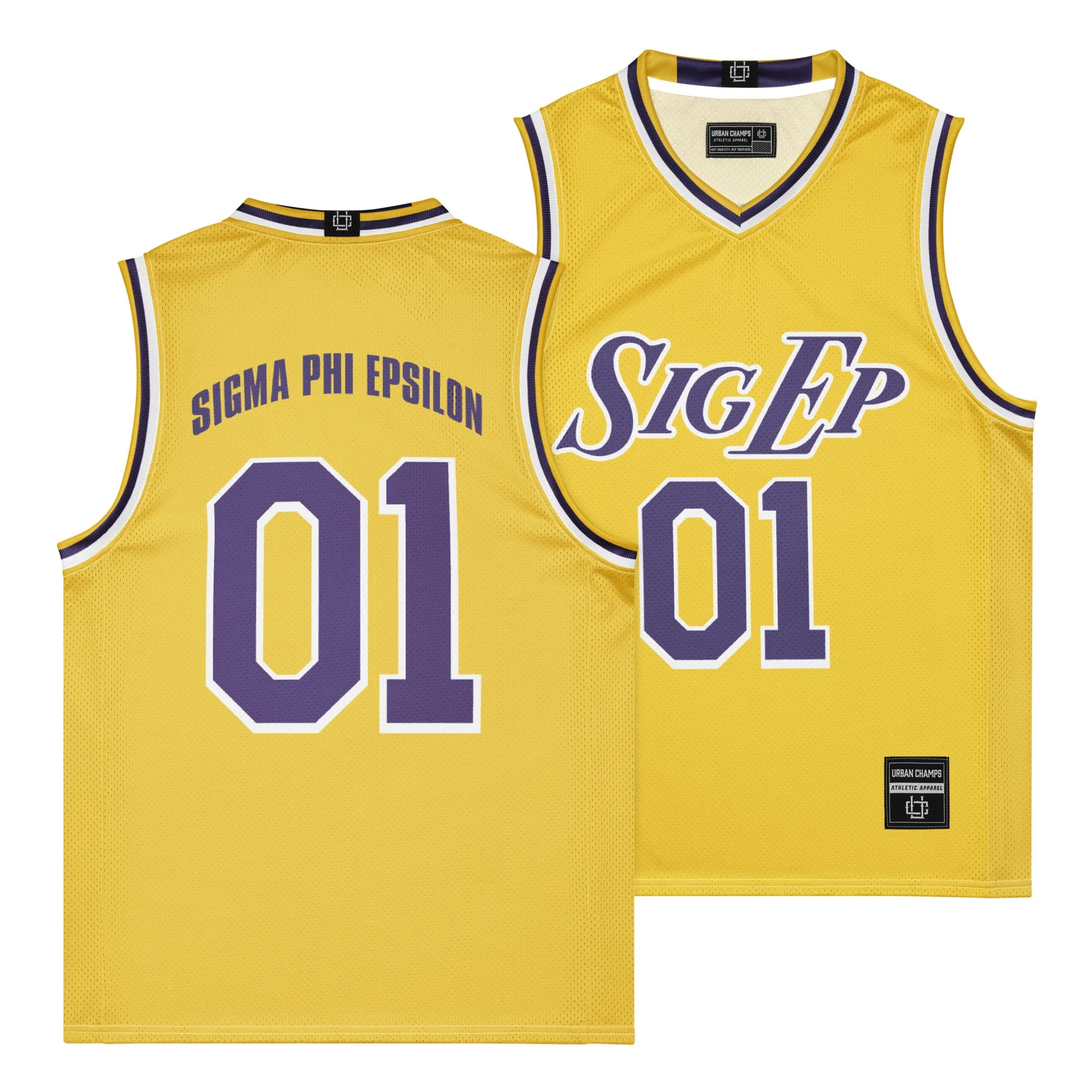 SigEp Gold & Purple Basketball Jersey