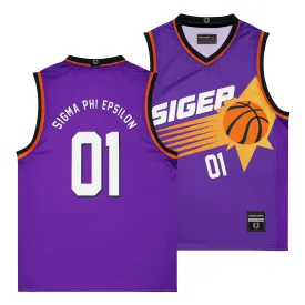 SigEp Purple Basketball Jersey