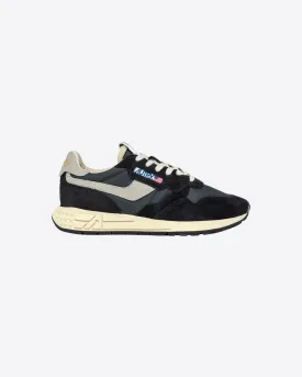 SNEAKERS REELWIND LOW IN NYLON E SUEDE NERA